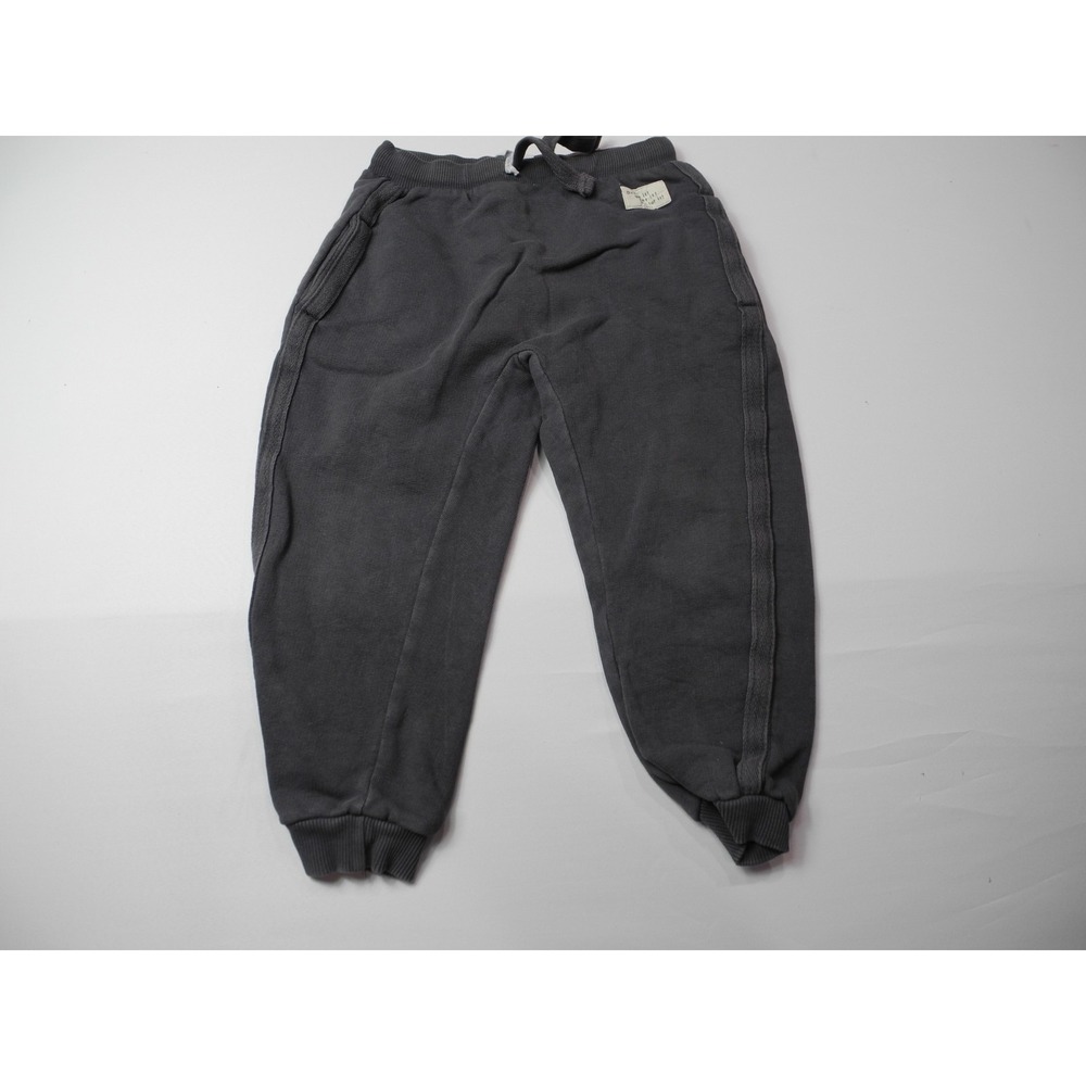 Zara Pants Boys 3-4 Years 104 Gray Jogger Sweatpants Drawstring Pockets Casual